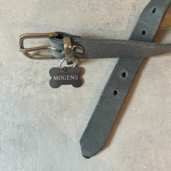 Erkennungsmarke // Standard Fleischknochen klein (grau)