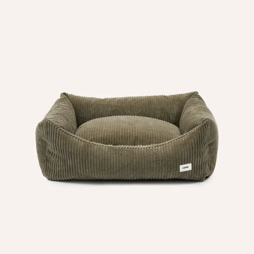 Cafide Snozy // Weiches und waschbares Hundebett aus Samt (grün)