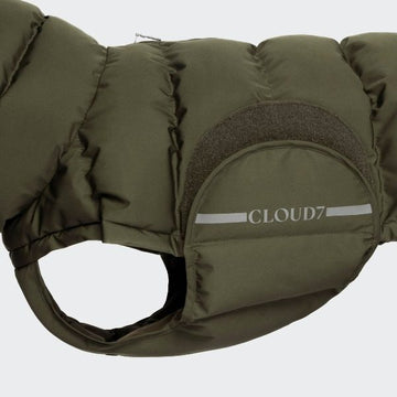 Cloud7 Alaska // Warme Winterjacke für Hunde (Oliv) Größe 1 und 2