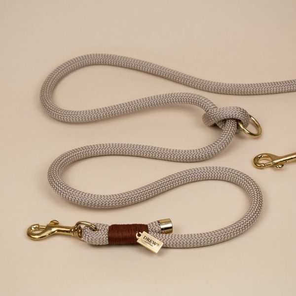 Drew's Dogwear Chailatte // Verstellbare und weiche Seilleine (beige)