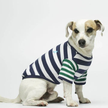 Ellsworth T-Shirt // Hundeshirt aus Bio-Baumwolle (navy/grün)