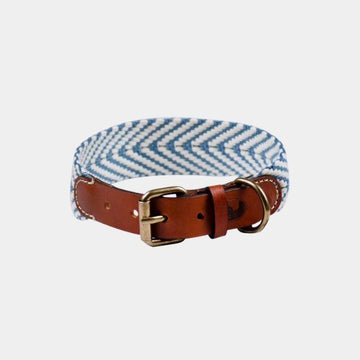 Buddys Dogwear Cap Rocat // Breites und leichtes Halsband (gestreift) XS