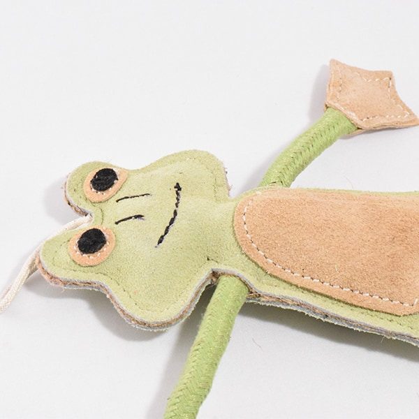 Francois Le Frog // Hundespielzeug für kleine Hunde und Welpen (Frosch)