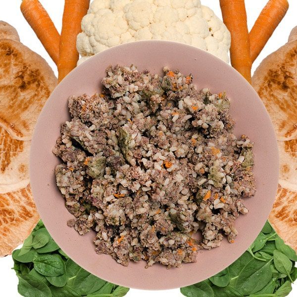 Sattes Schweinefleisch-Risotto // Frisches Hundefutter mit viel Geschmack (Schwein)