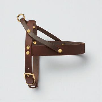 Butter Classic // Klassisches Geschirr aus weichem Leder (dunkelbraun)