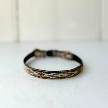 Native Yellow // Halsband für kleine und mittelgroße Hunde (gelb/blau)