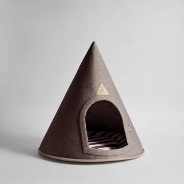 Nooee Pet Cave // Hundehöhle mit Innenkissen (braun)