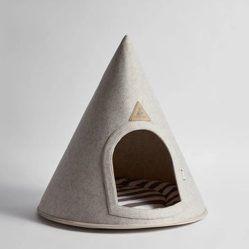 Nooee Pet Cave // Hundehöhle mit Innenkissen (Creme)