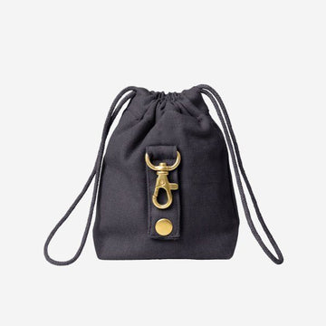 Tadazhi Leckerli-Tasche // Leckerli-Tasche aus Bio-Baumwolle (dunkelgrau)