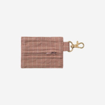 Tadazhi Kotbeutel // Hundekotbeutelhalter aus Bio-Baumwolle (Pink Check)