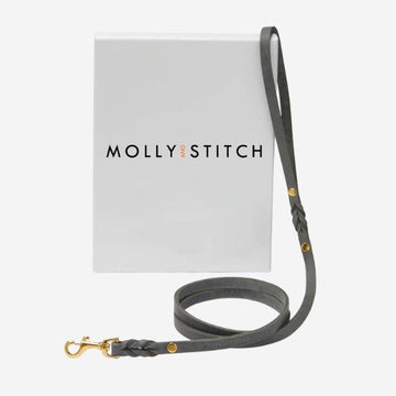 Butter Timeless City Leash // Klassische Hundeleine aus weichem Leder (grau)