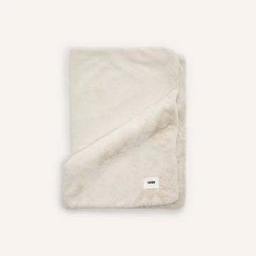 Cafide Toia // Weiche Hundedecke aus Kunstfell (Beige)
