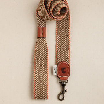 Buddys Dogwear Isola // Breite und leichte Leine (braun/orange)