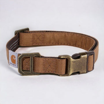 Carhartt Journeyman // Robustes Hundehalsband aus Nylon (Braun)