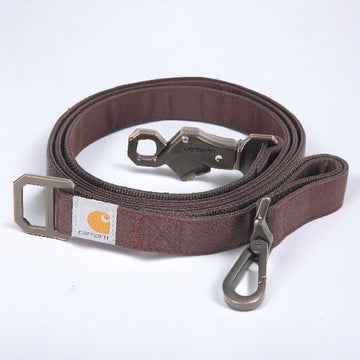 Carhartt Journeyman // Strapazierfähige Hundeleine aus Nylon (Deep Wine)