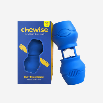 Chewise Snackhalter (blau) // Sicheres Kauvergnügen für Ihren Hund ohne Erstickungsgefahr