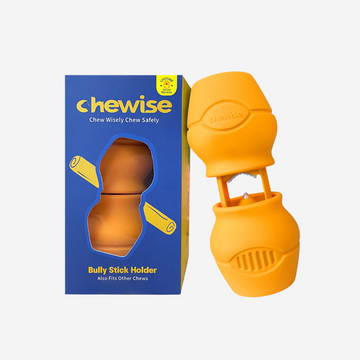 Chewise Snackhalter (gelb) // Sicheres Kauvergnügen für Ihren Hund ohne Erstickungsgefahr