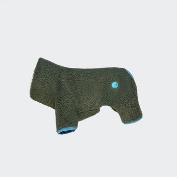 Cloud7 Cornwall, Französische Bulldogge // Teddypullover mit Beinen (oliv)