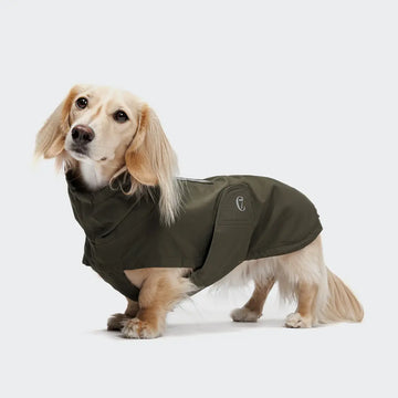 Cloud7 Dublin, Dackel // Wasser- und winddichte Regenjacke (dunkeloliv)