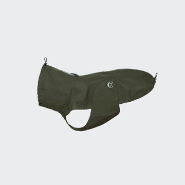 Cloud7 Dublin, Französische Bulldogge // Wasser- und winddichte Regenjacke (oliv)