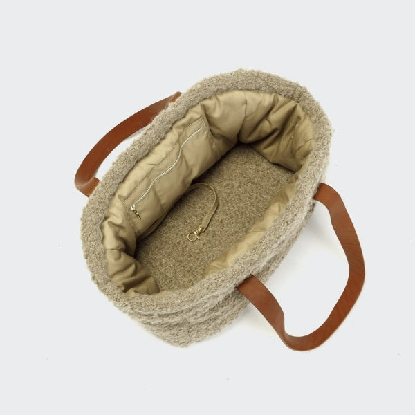 Cloud7 Verona // Luxus-Hundetasche aus Wolle (beige)