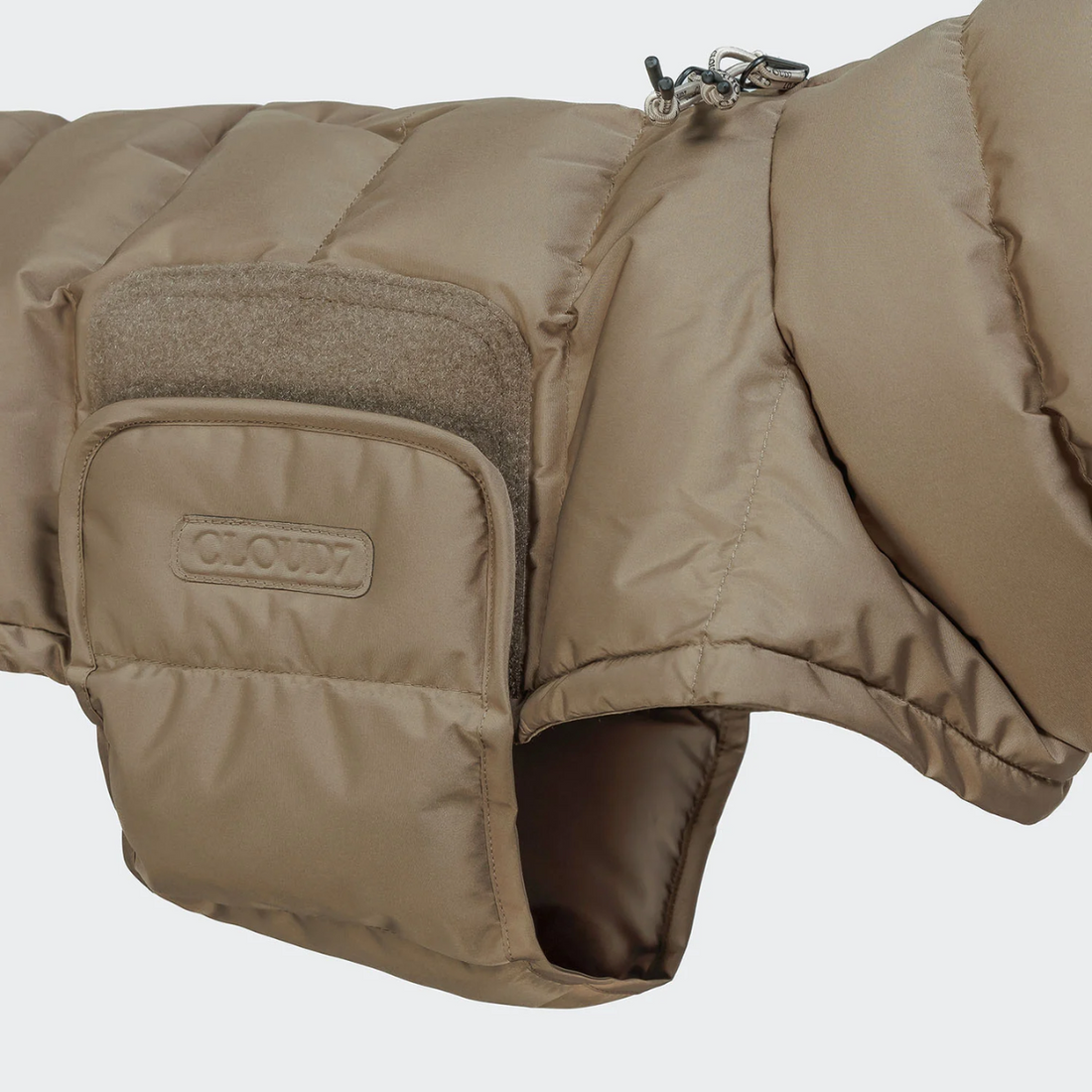 Cloud7 Alaska, Französische Bulldogge // Extra warme Winterjacke (Sandbraun)