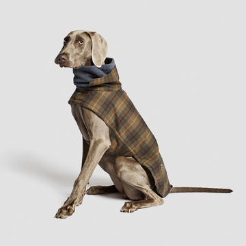 Cloud7 Brooklyn // Warme und wasserabweisende Hundedecke (gewachstes Tartan) Größe 4