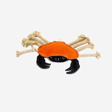 Carlos die Krabbe // Hundespielzeug aus Wildleder und Jute (Krabbe)