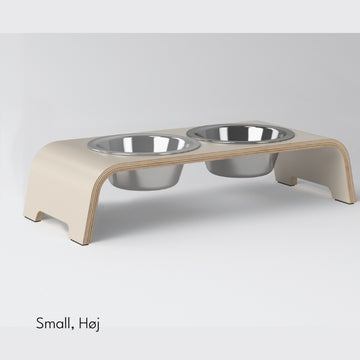 dogBar, Stahlnäpfe // Futter- und Wassernapfständer (beige)