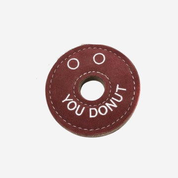 Derrick der Donut // Hundespielzeug aus Jute und Wildleder (Donut)