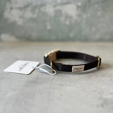 Mein erstes Halsband // Verstellbares Welpenhalsband (Dunkelbraun)