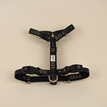 Drew's Dogwear Woody // Verstellbares Y-Geschirr (grünes Muster)