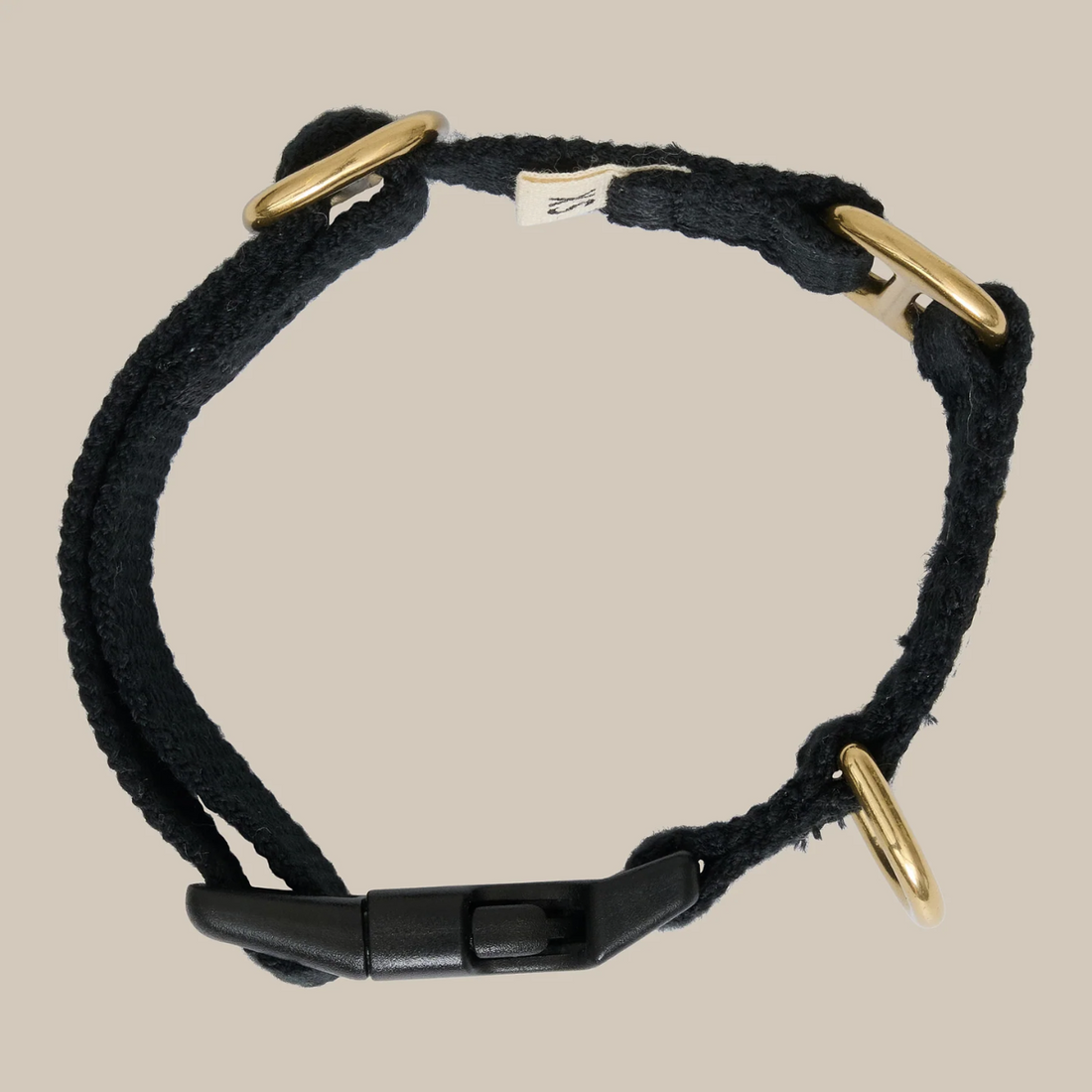 Drew's Dogwear Schwarz // Weiches und verstellbares Halsband (Schwarz)
