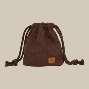 Drew's Dogwear Canvas // Godbidstaske til træning og gåture (brun)