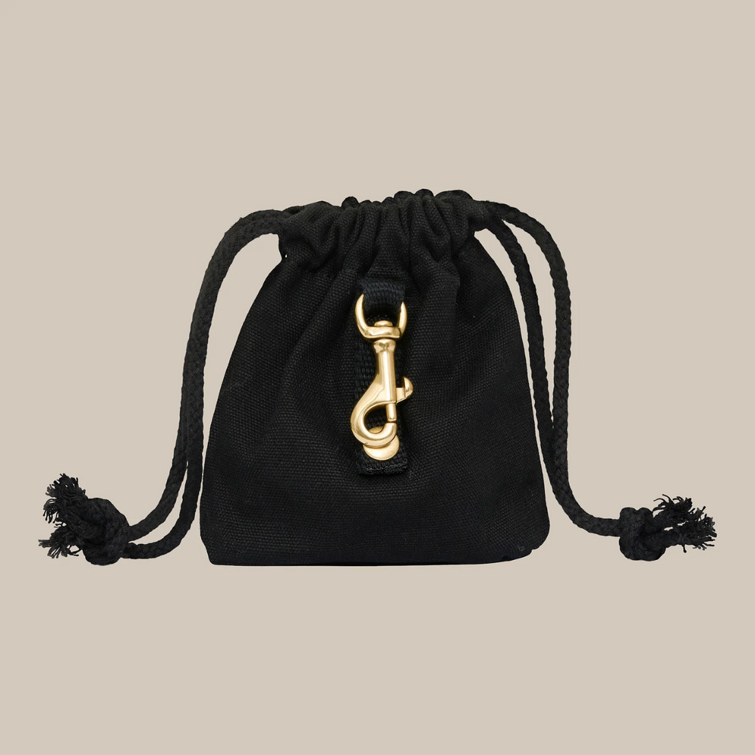 Drew's Dogwear Canvas // Leckerli-Tasche für Training und Spaziergänge (Schwarz)