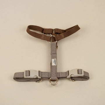 Drew's Dogwear Cortado // Verstellbares Y-Geschirr (braun/beige)