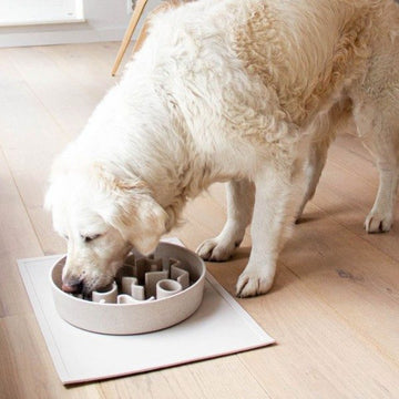 District 70 Slow Feeder // Eat-Slow-Hundenapf (beige)
