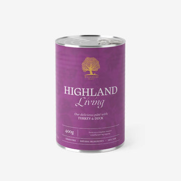 Essential Highland Living Paté // Nassfutter mit Truthahn und Ente (400 g)