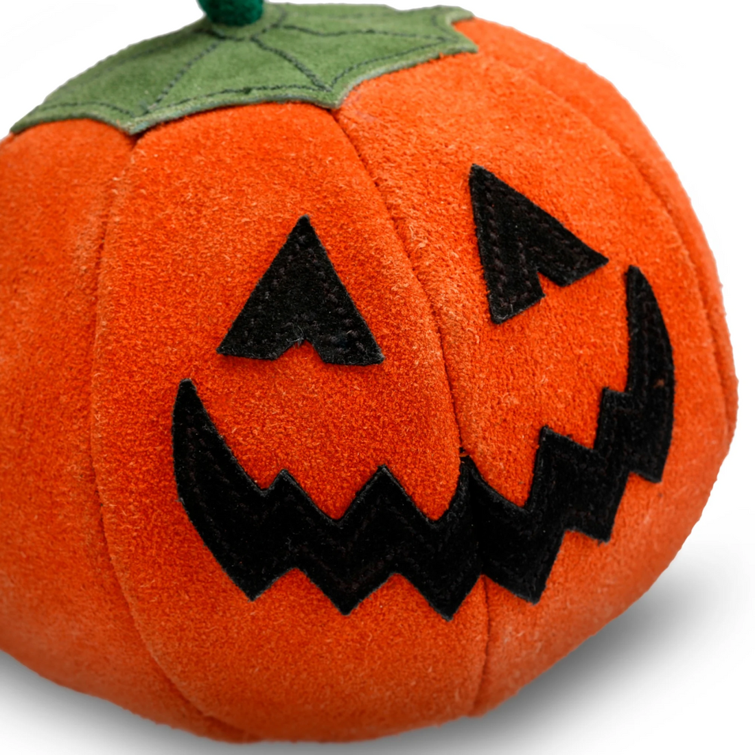 Patch The Pumpkin // Hundespielzeug aus natürlichem Wildleder (Kürbis)