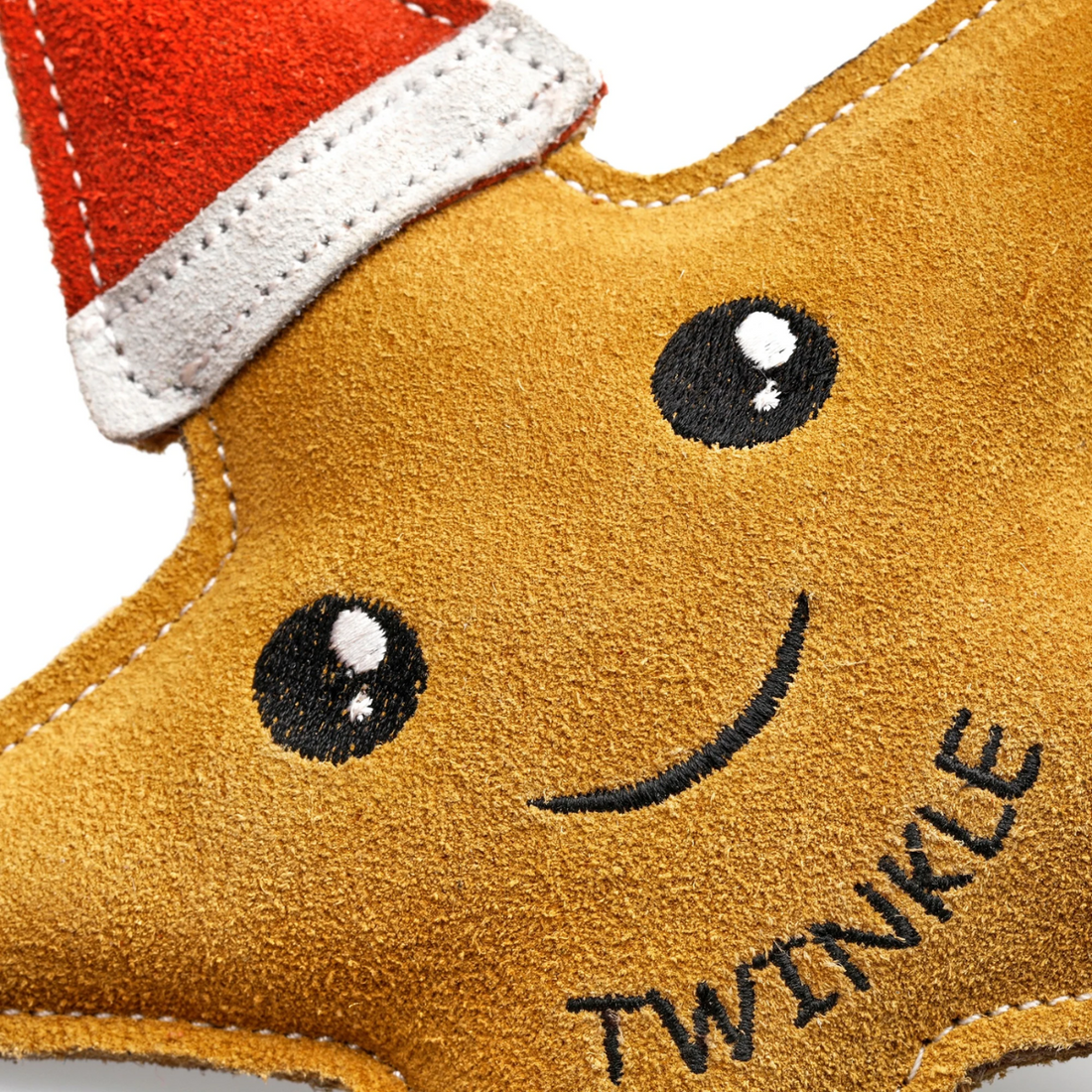 Twinkle the Star // Natürliches Weihnachtsspielzeug aus Wildleder (Weihnachtsstern)