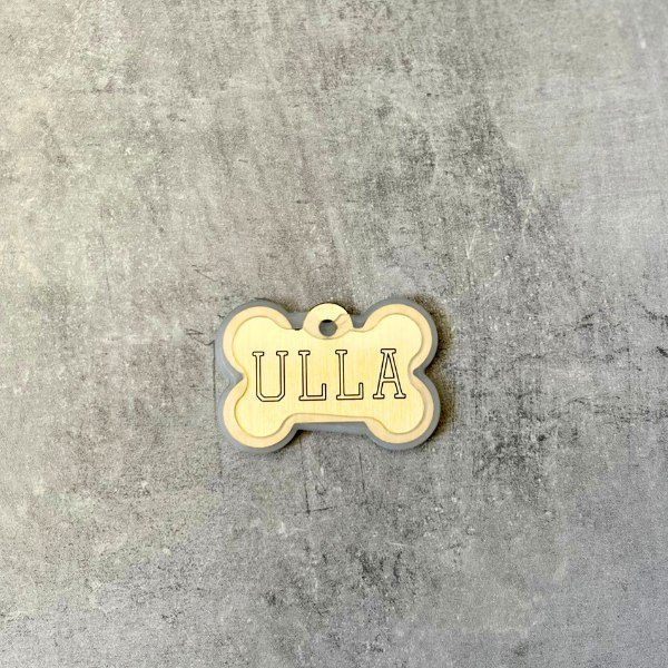 Gummirahmen für Erkennungsmarken, damit es keine Geräusche macht (großer Fleischknochen)