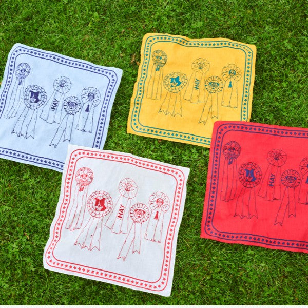 HAY Dogs Scarf // Hundehalstuch aus Baumwolle (gelb/grün)