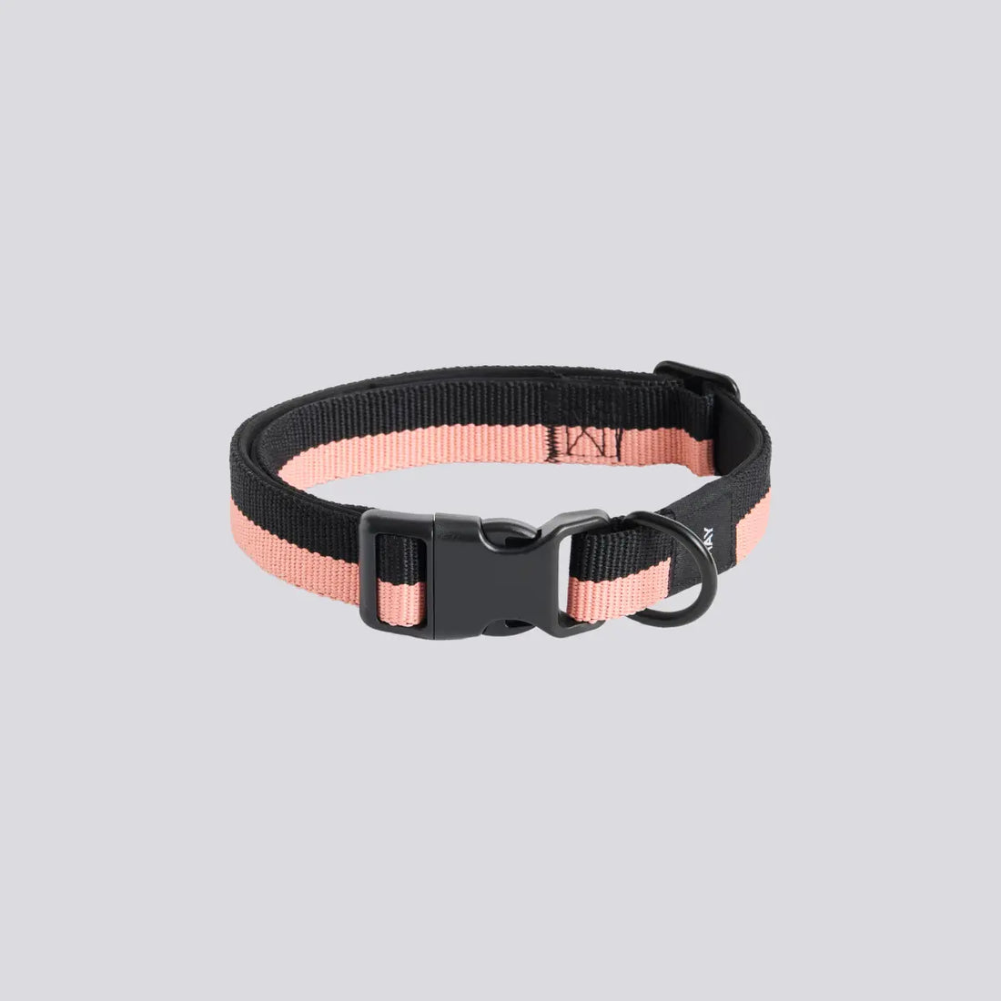 HAY Dogs Flat // Verstellbares Halsband aus weichem Nylon (pink/schwarz)