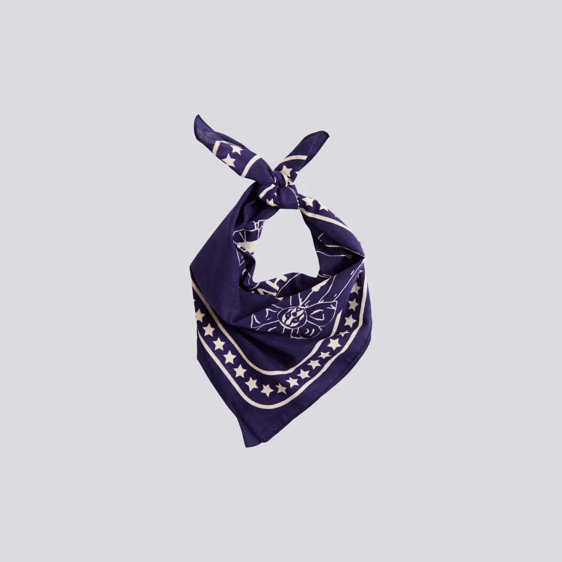 HAY Dogs Schal // Baumwoll-Hundehalstuch (Marineblau)