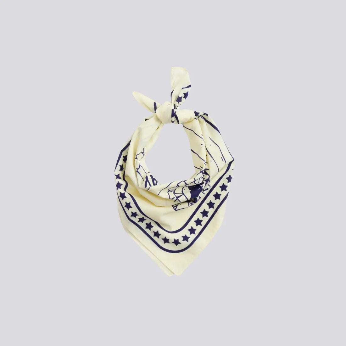HAY Dogs Scarf // Hundehalstuch aus Baumwolle (weiß/blau)