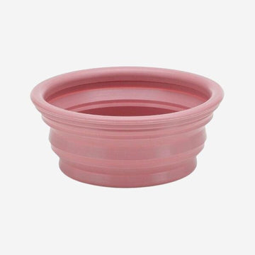 Hevea Bowl-on-the-go // Tragbare Faltschüssel aus Naturkautschuk (pink)