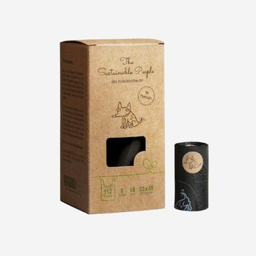 Hundetüten mit Henkel // Biologisch abbaubar (8 Rollen)