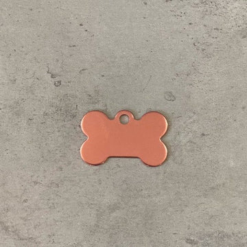 Erkennungsmarke // Premium Fleischknochen klein (Roségold)