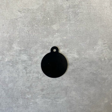 Erkennungsmarke // Standard rund klein (schwarz)