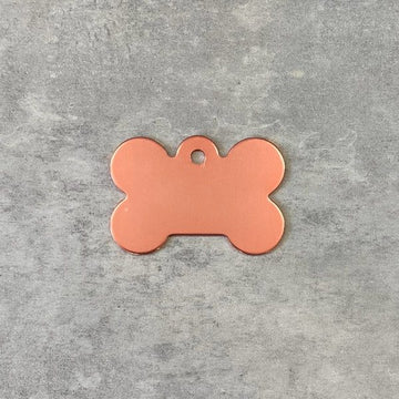 Erkennungsmarke // Premium Fleischknochen groß (Roségold)